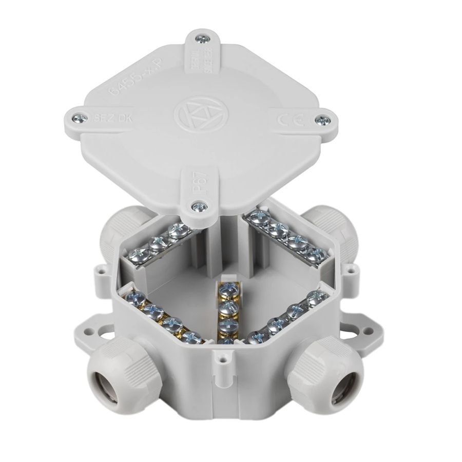 Krabica rozvodná 6455-11 5.P/2 ACIDUR 3 125x125x45mm sivá | Obrázok 1 | najmaterial.sk