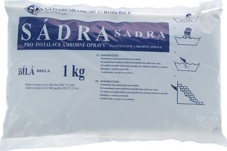 Sádra modelárska 1kg biela | Obrázok 1 | najmaterial.sk