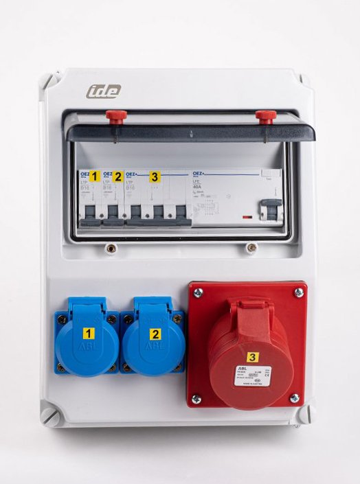 Rozvodnica zásuvková Z52.210DZS 2x230V 1x16A/400V 5P istená s chráničom | Obrázok 1 | najmaterial.sk