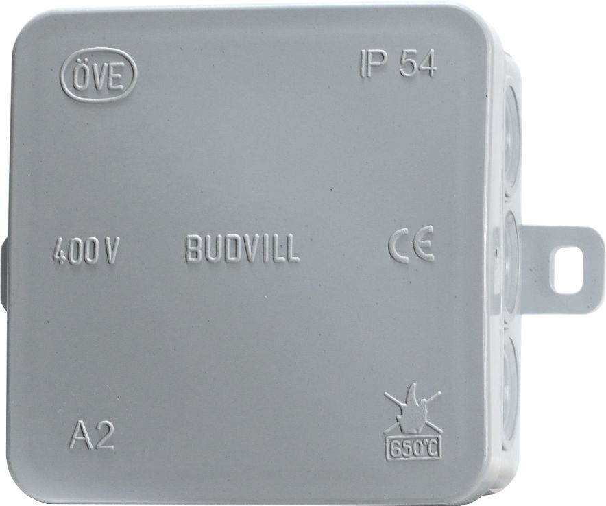 Krabica rozbočovacia A2 75x75x40mm bez vývodiek sivá | Obrázok 1 | najmaterial.sk