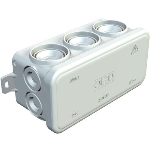 Krabica rozbočovacia 2000001 A6 80x43x36mm bez vývodiek sivá | Obrázok 1 | najmaterial.sk