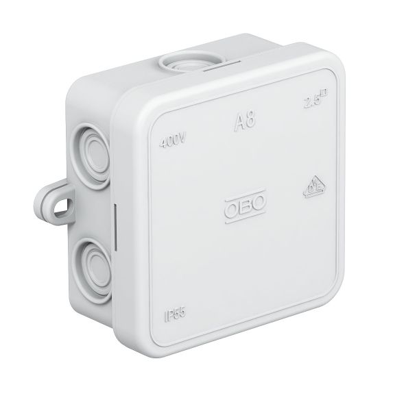 Krabica rozbočovacia 2000016 A8 75x75x36,2mm bez vývodiek sivá | Obrázok 1 | najmaterial.sk