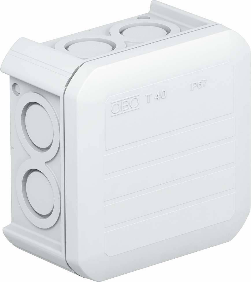 Krabica rozbočovacia 2007045 T40 90x90x52mm bez vývodiek sivá | Obrázok 1 | najmaterial.sk