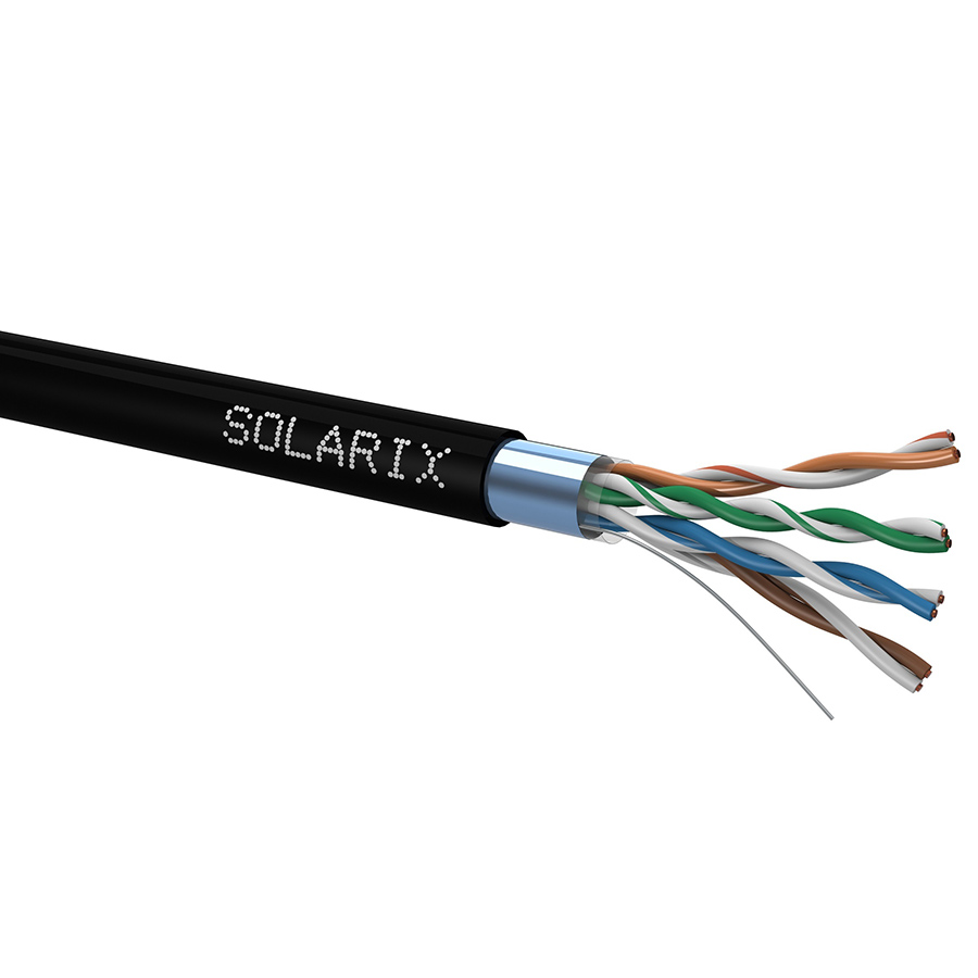 Kábel dátový pevný FTP cat.5e PE AWG24 exteriér | Obrázok 1 | najmaterial.sk