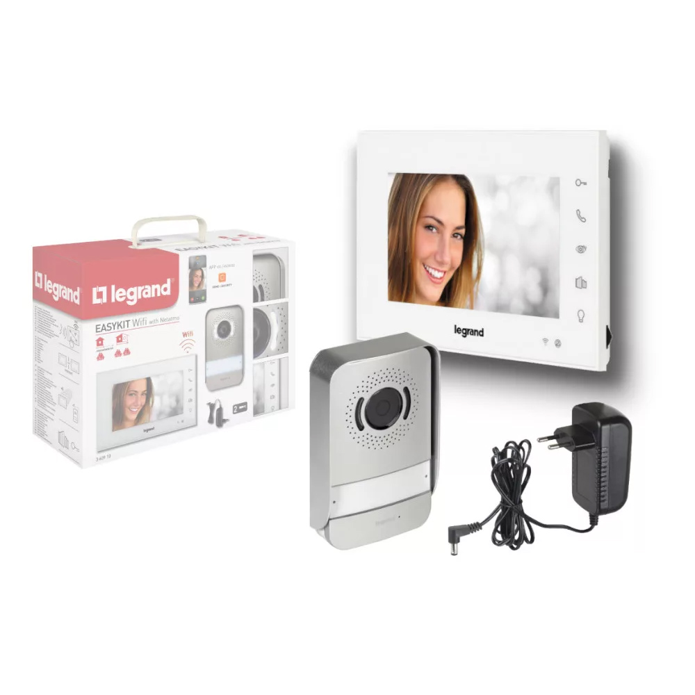 Videosada WiFi 360910 EASY kit 7" farebný IP44 s vonkajšou jednotkou 1 byt biela | Obrázok 1 | najmaterial.sk