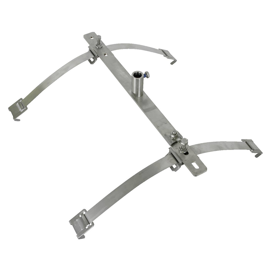 Držiak zachytávacej tyči 123116 nerez 16mm na hrebeň strechy dvojitý | Obrázok 1 | najmaterial.sk