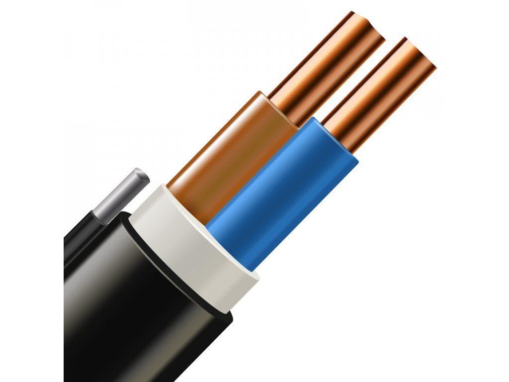 Kábel pevný závesný CYKY-Z-O 2x4 pvc čierny | Obrázok 1 | najmaterial.sk